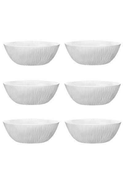 Bormioli Rocco Set of 6 salad bowls BORMIOLI COCONUT 23cm