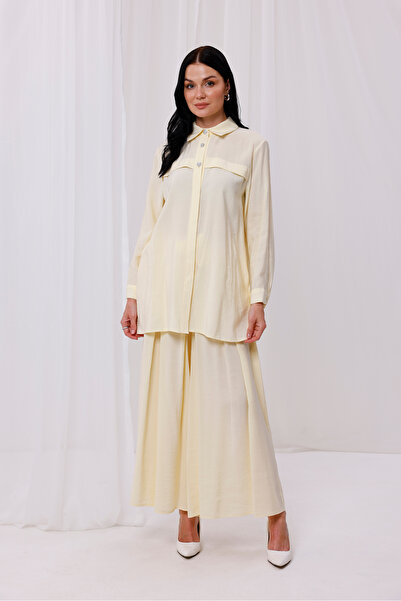 Jupe Women's Belt Detailed Spanish Leg Loose Trousers 6080