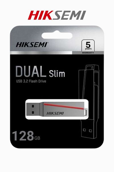 Hiksemi DUAL SLIM USB 3.2 Type-C and Type-A | Metal Body | Fast Transfer Speed