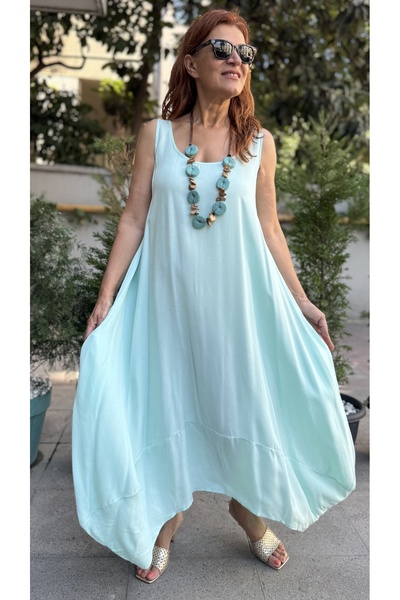 DenizEge Sleeveless Marlon Dress Mint Green