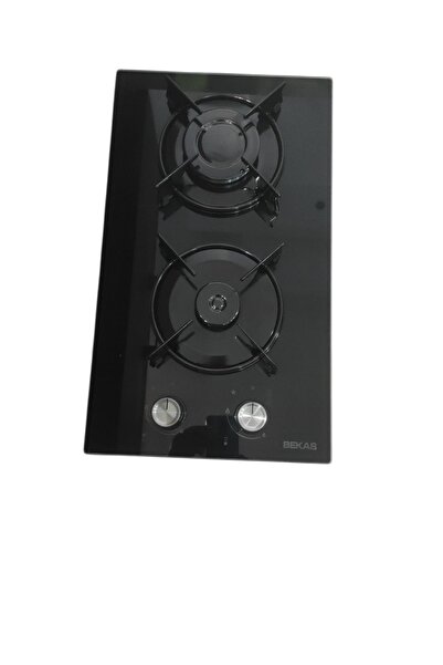 BEKAŞ BEKAŞ SÖNME EMNİYETLİ 2 GÖZÜ GAZLI ANKASTRE (GÖMME) LPG(Tüp) Lİ İKİLİ CAM OCAK