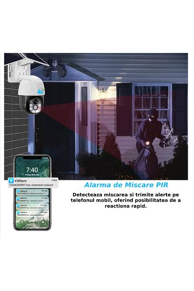 CLAUSTEEL M117 Surveillance Camera With 20000mah, Double Solar Panel , 4g , 3mp