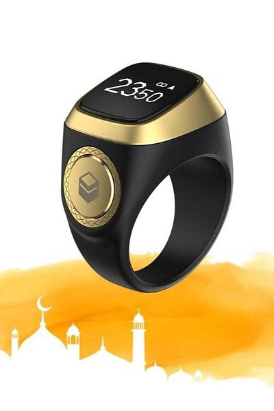 iqibla Smart Tasbih Zikr Ring Muslim Prayer Prayer timing reminder OLED display Tasbih Counter Smart