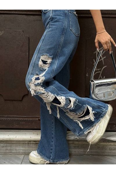DENİKK TREND SPECIAL DESIGN Άνετη ΜΟΝΤΕΛΟ ΠΑΝΤΕΛΟΝΙ ΠΑΛΑΖΖΟ ΤΖΙΝ ΤΕΝΙΣΜΟΥ