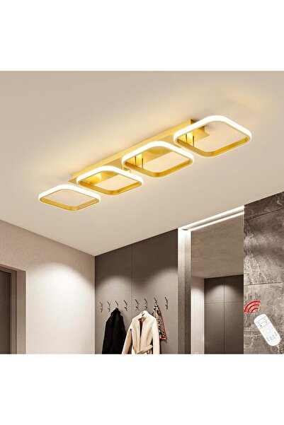 LUMİERE DECOR DELTA 4'LÜ MODERN LED PLAFONYER GOLD AVİZE EC-1302