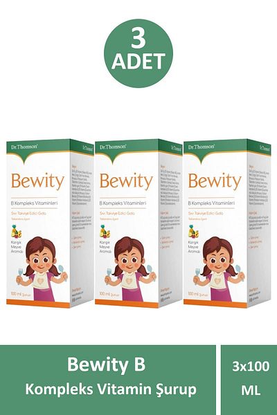 Seddar Collection Bewity B Complex Vitamin Syrup 100 ml 3 Pieces
