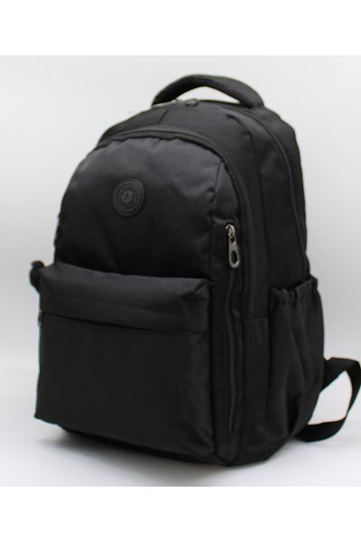 Harmela School Backpack Unisex Water Resistant Fabric School Bag Hrm2500 Black