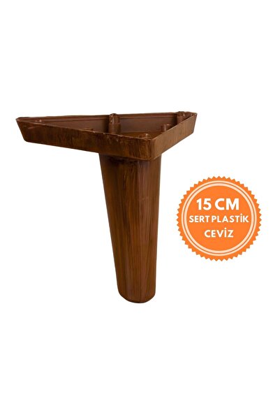 TEKSAN 15Cm Konik Mobilya Ayağı Lüx Sert Plastik