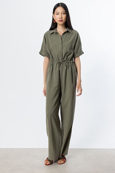 On Fashion Over the Knee Elastic Jumpsuit -54461