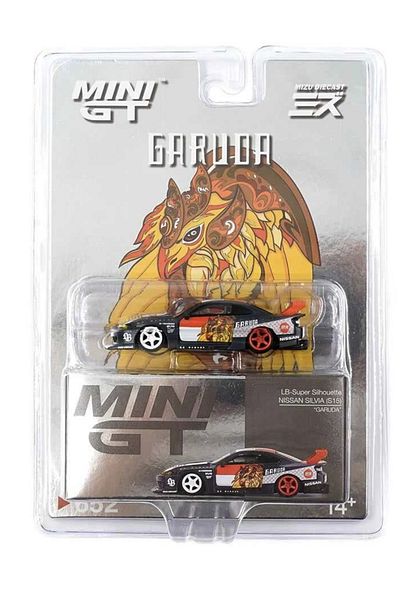 mini gt "LB-Super Silhouette Nissan SILVIA (S15) “GARUDA” MINI GT x MIZU Diecast MGT00652"