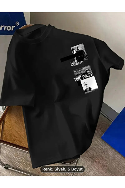YOHO SPORT Νέα Στιγμή Το Παρελθόν Τυπωμένο Unisex Oversize T-Shirt