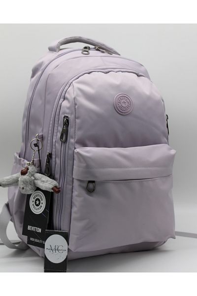 MegiHero School Backpack Unisex Water Resistant Fabric School Bag Mtr2500 Light Lavender