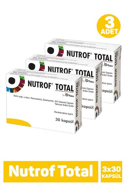 Seddar Collection Nutrof Total 30 Capsules 3 Pieces