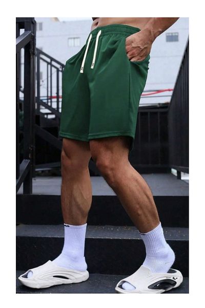 DAXİS Sportwear Company Мъжки къси панталони от пениран памук с ежедневна кройка и щампа