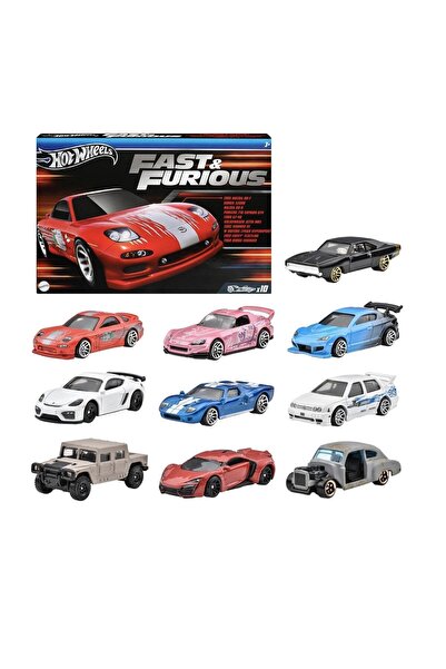 HOT WHEELS Silver - Fast Furious 10’lu Set