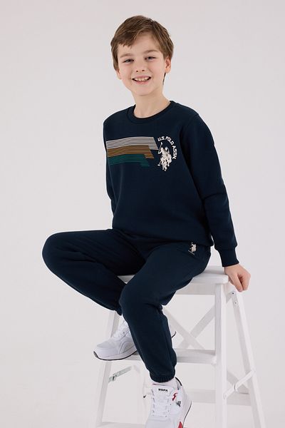 U.S. Polo Assn. Αδειτωμένο σετ φόρμας για αγόρια κάτω από 2 τεμάχια