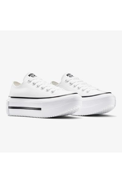 converse Chuck Taylor All Star Lift Double Stack Platform Women's White Sneaker