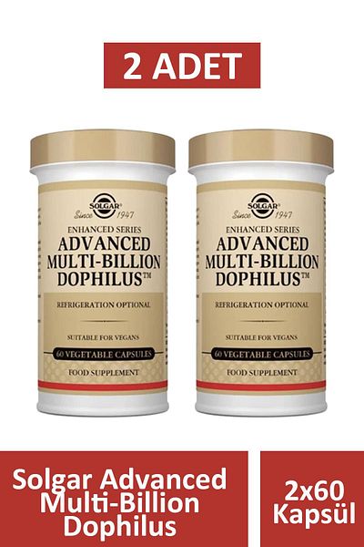 Solgar Advanced Multi-Billion Dophilus 60 Capsules 2 Pieces