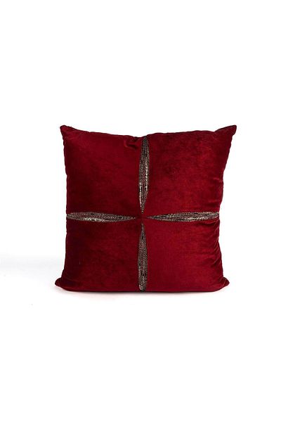 Mikasa Moor Perna Emilie Burgundy din catifea 50 cm