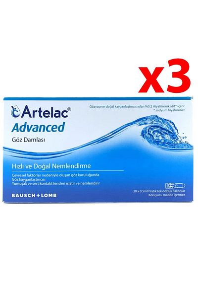 ARTELAC ADVANCED Sunni Eye Age 30 Vial 0.5 ml 3 Pieces