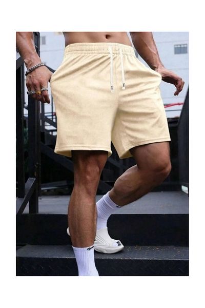 DAXİS Sportwear Company Ανδρικό χτενισμένο βαμβακερό σορτς με στάμπα