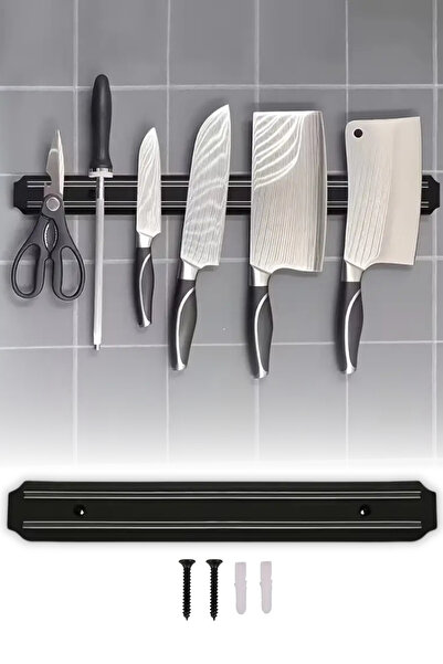 omilife Bıçak Yapıştırma Mıknatısı 55 cm Duvar Tipi Mıknatıslı Bıçak Tutucu P...