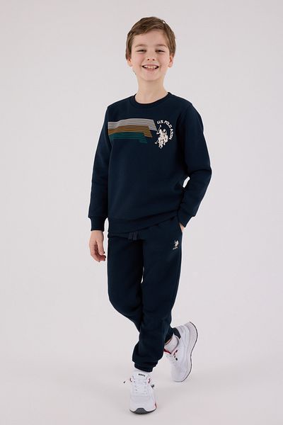 U.S. Polo Assn. Αδειτωμένο σετ φόρμας για αγόρια κάτω από 2 τεμάχια