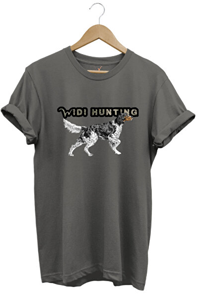 WİDİ Widi Hunting Hunting English Setter Dog de vânătoare Tricou cu imprimeu ...