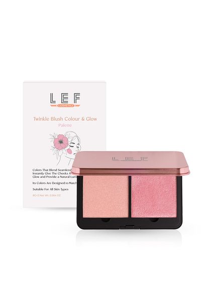 LEF COSMETICS Liv Palette Blush Duo Color Glow for a glowing complexion