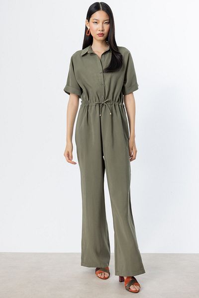 On Fashion Over the Knee Elastic Jumpsuit -54461