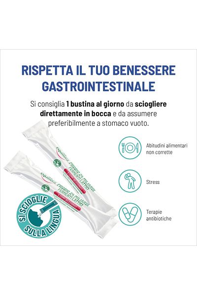 Equilibra Probio 24 Miliardi, Cu 5 Tulpini Selectionate, 10 Plicuri Orosolubile, Equilibra