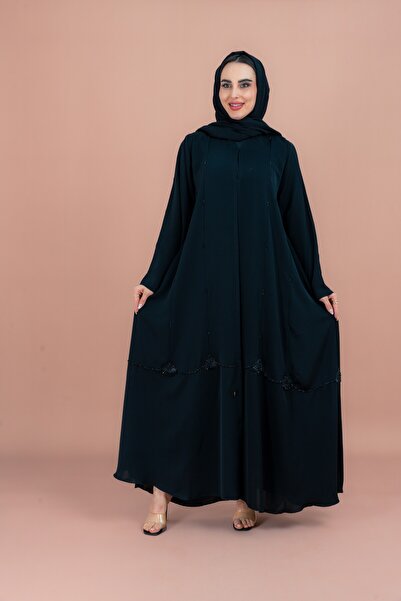 IKKXA Classic Abaya with Fine Handwork