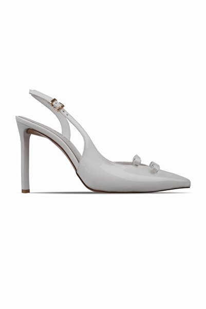 MY DERİ Pantofi de damă Laury cu panglici, cu spatele deschis și vârf ascuțit...