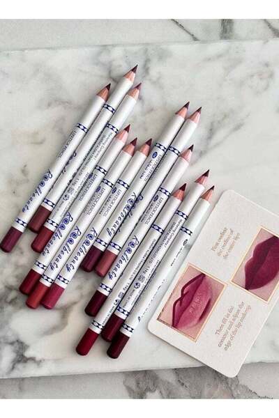 real beauty أقلام تحديد الشفاه - 12 لونًا من ريل بيوتي