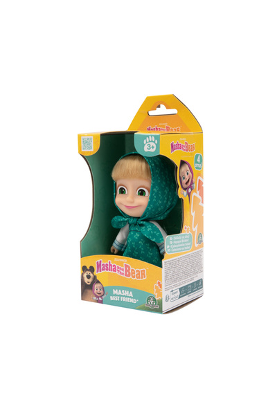 Maşa ve Koca Ayı Masha & the Bear S3 Masha 12 cm in Green Dress