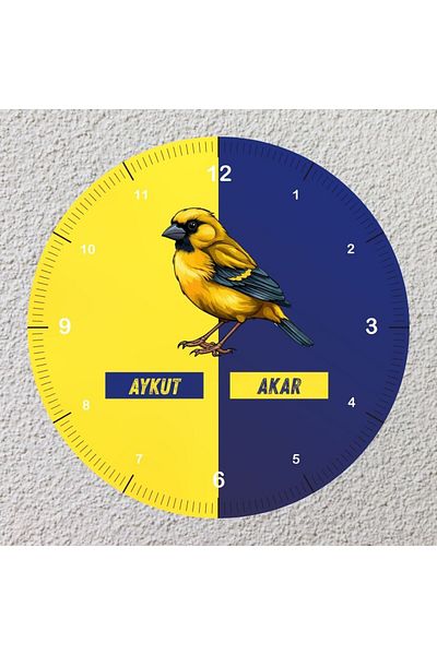 Çılgıntrend Glass Wall Clock for Fans – Take Team Spirit to the Walls!