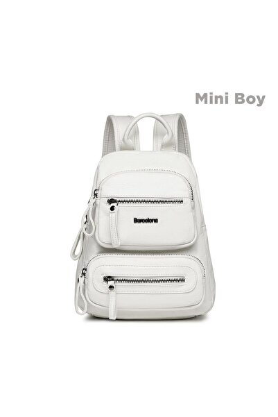 BARCELONA 21K Rucsac de damă din piele de spălat mini dimensiune 21-K Barcelo...