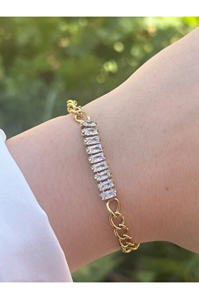 CEY ACCESSORY سوار من حجر السير الأبيض