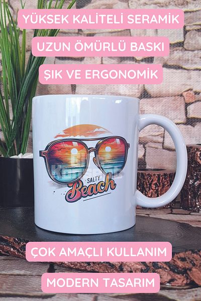 giftkonsept Salty Beach Printed Gift Mug