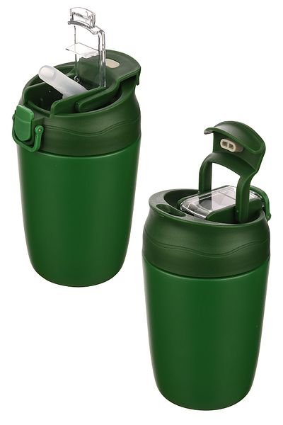 Emofom Nova Thermos Coffee Cup 350 ml Stainless Steel Double Barrier Travel Bottle Mug with Straw