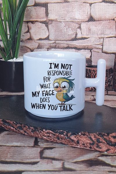 giftkonsept I'M Not Responsible for What Printed t Handle Latte Cup Mug Cup