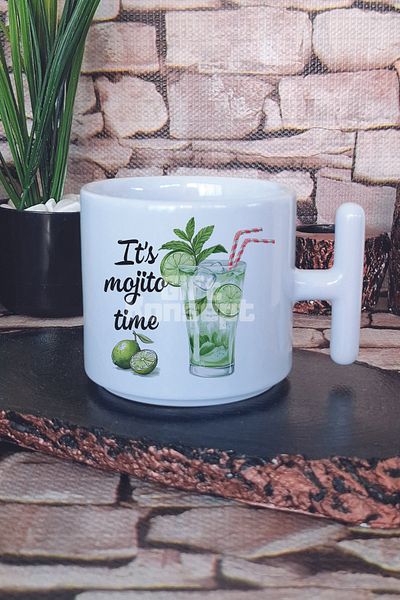 giftkonsept Summer Flowers Printed t Handle Latte Cup Mug Cup