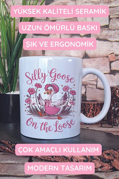 giftkonsept Silly Goose on the Loose Printed Gift Mug