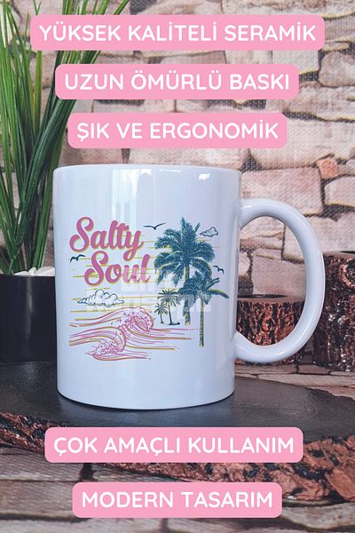 giftkonsept Salty Soul Printed Gift Mug