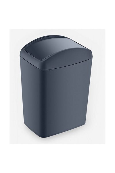 Raki Trash can with hinged lid RAKI ANTHRACITE 40l, 26.1x36xh52.7cm