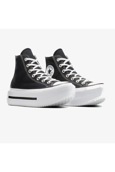Converse Dámské černé sneaker Chuck Taylor All Star Lift Double Stack