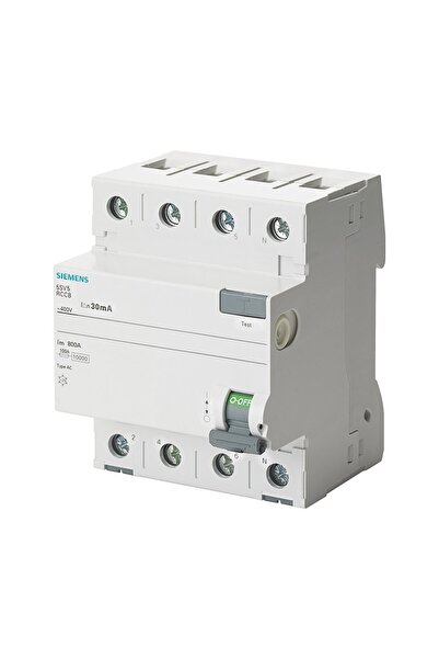 Siemens 6ka Ac 4p 30ma 25a Kaçak Akım Sigorta Rölesi