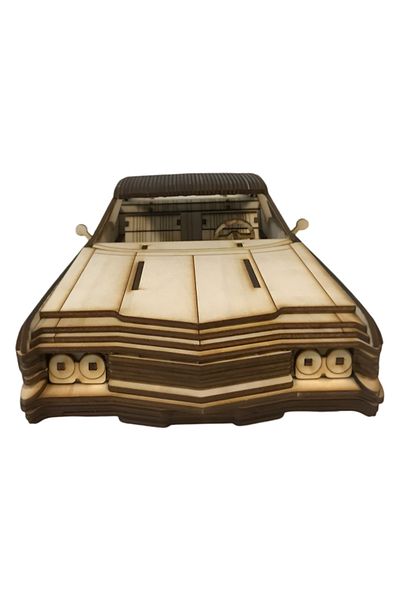 ALGWOOD 1967 Chevrolet Impala Wooden Model - Classic American Car Puzzle - 217 Piece 3D Puzzle