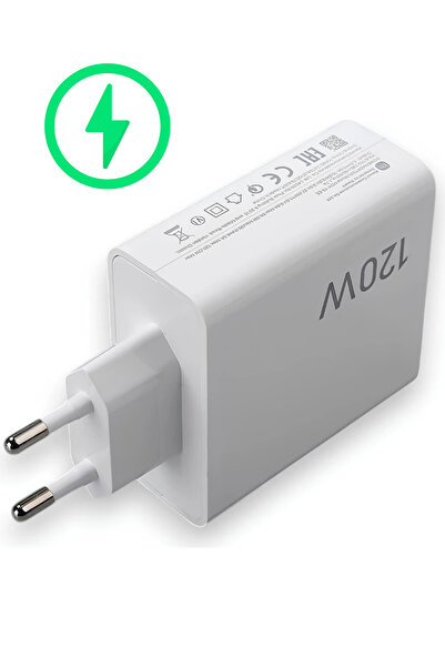 Teknoşık 120 Watt Xiaomi Redmi Samsung Uyumlu Turbo Hızlı Şarj Cihazı Yüksek Güçlü