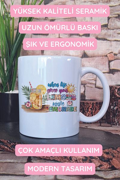 giftkonsept When Life Gives You Lemons Make Lemonade Printed Gift Mug